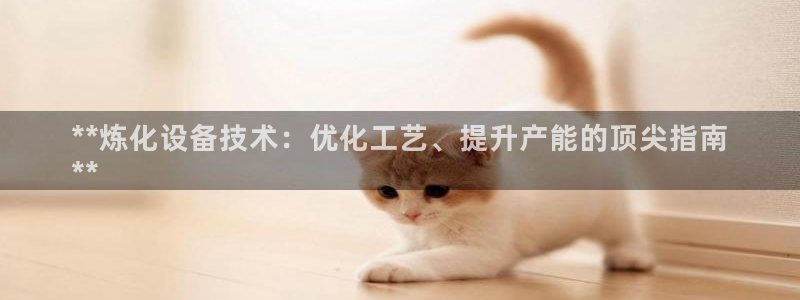 新城平台足7O777：**炼化设备技术：优化工艺、