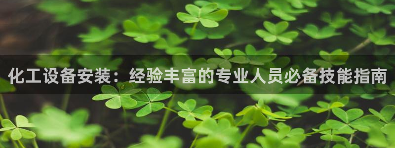 新城平台注册网址是什么：化工设备安装：经验丰富的专